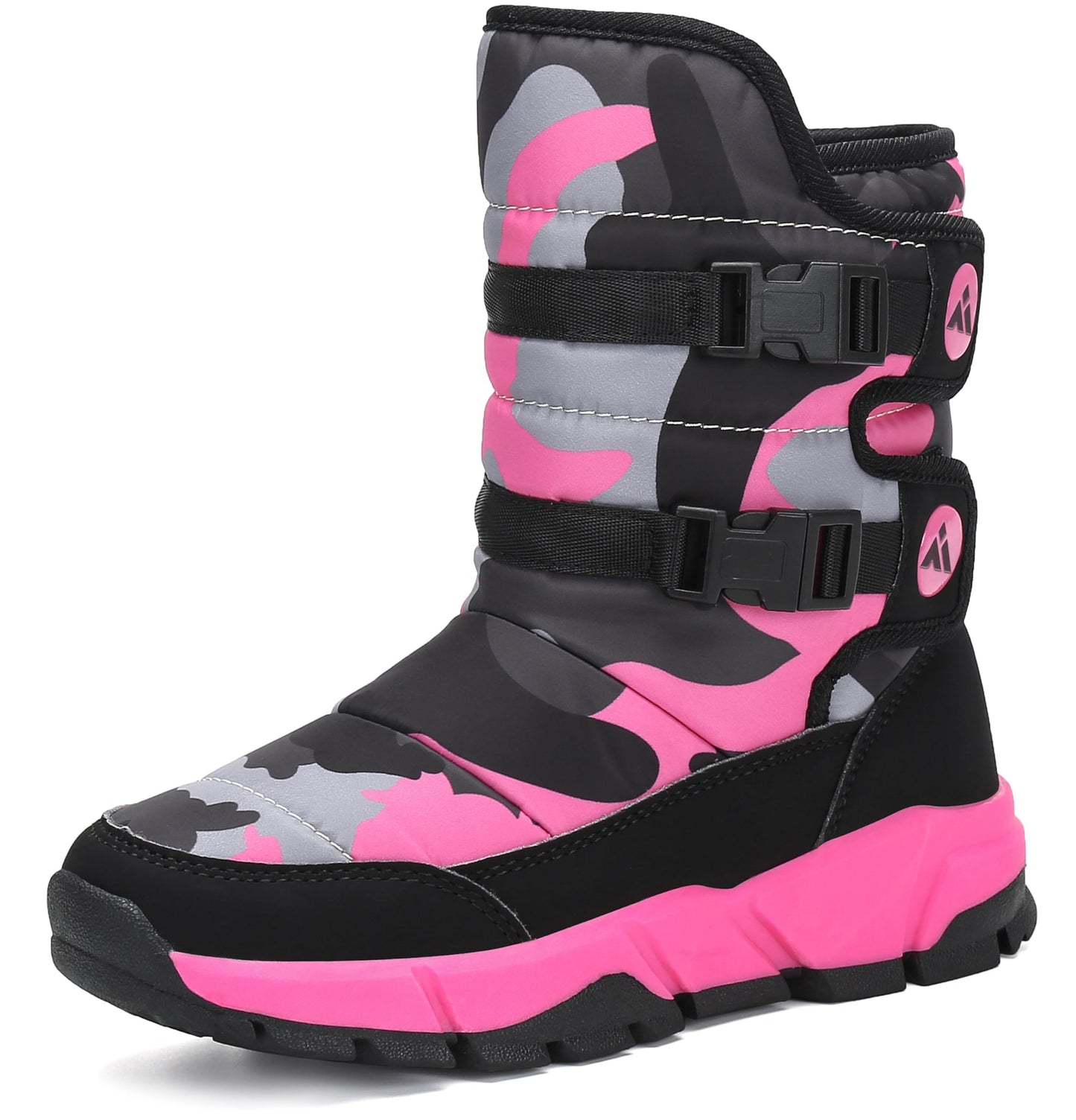 Mishansha Kinderwinterstiefel, warm, gefüttert, Outdoor-Schneestiefel für Mädchen und Jungen