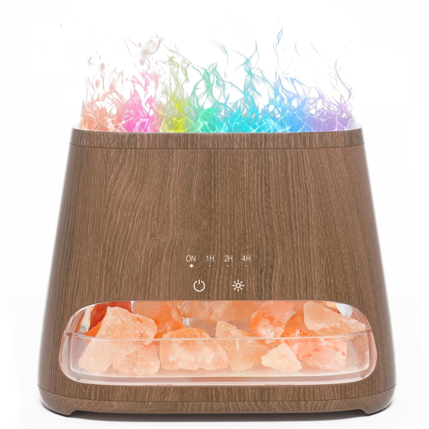 2-in-1 Aroma-Diffusor &amp; Salz-Serie Pakistan Light, Flammeneffekt für ätherische Öle, Luftbefeuchter mit 3 Helligkeitsstufen, 150 ml