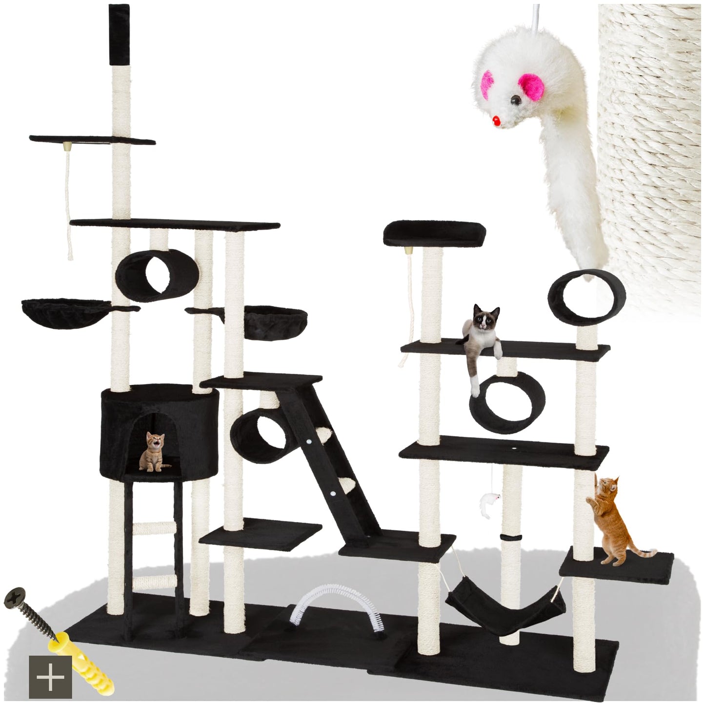 Kratzbaum Snooky | Spielcenter mit Katzenhaus Aussichtsplattformen 