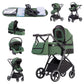 3-in-1 Kinderwagen-Set mit Sitz und faltbarem Babybett, verstellbare Liegeposition, bis 15 kg, 0-3 Jahre 