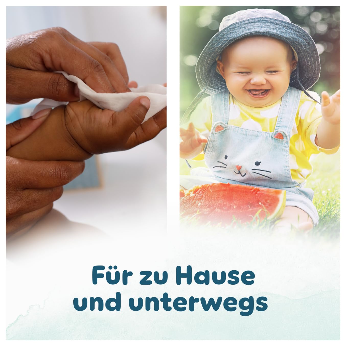 Pampers Harmonie Aqua Feuchttücher, den natürlichen pH-Wert der Haut wiederherzustellen, leichte Lotion mit 99% Wasser