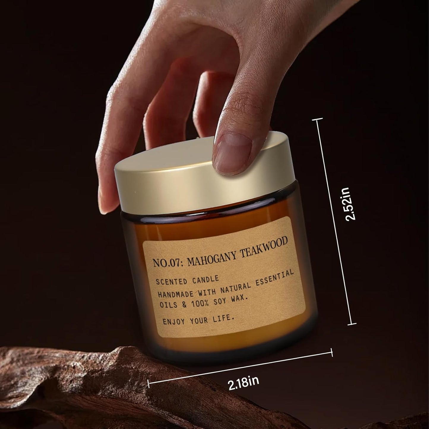 Duftkerze 12er Set Kerzen Geschenkbox, Natürliches Sojawachs 300h Brenndauer, für Yoga, SPA 