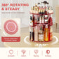 Auxmir Schminktisch Organizer mit 9 einstellbaren Stufen, Make Up Organizer 360° Drehbar, Extra Größer Kosmetik Hautpflege Organisieren 