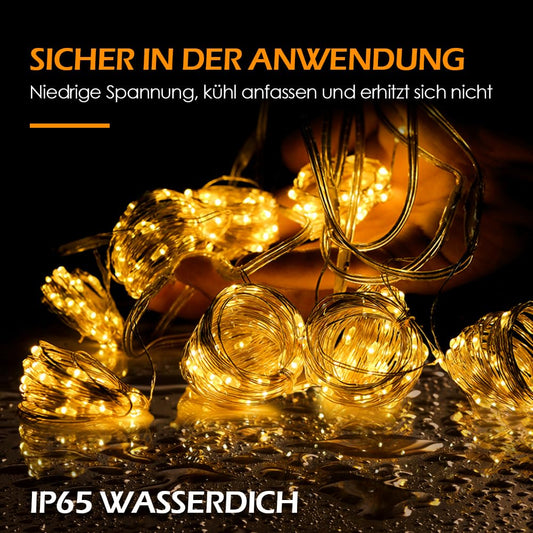 Lichterkette, 3×3m 300 LED Lichtvorhang, 8 Modi LED Lichterkette Vorhang für Innen &amp; Außen 