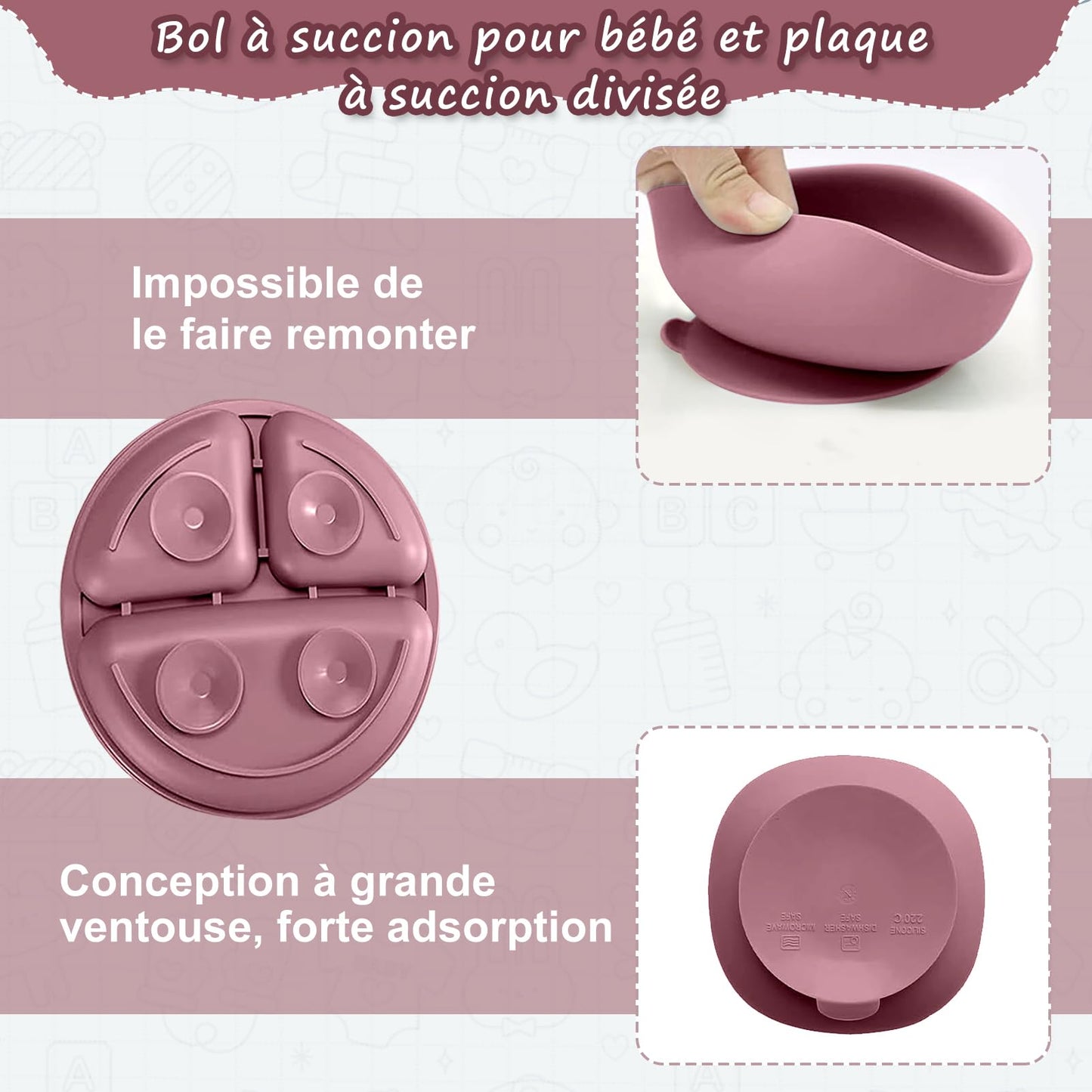 Ensemble de vaisselle pour bébé, ensemble de 12 couverts pour enfants, cuillère pour bébé, tasse à boire 