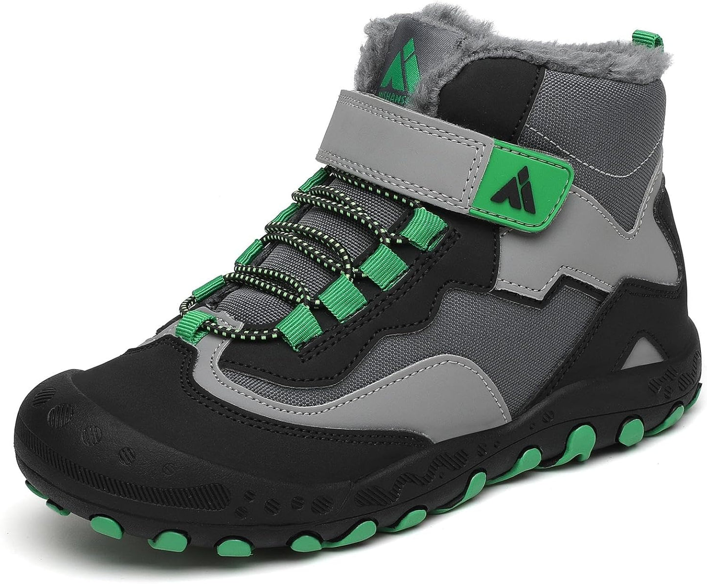 Mishansha Kinder Winterschuhe Warm Gefüttert Winterstiefel Jungen Mädchen Boots 