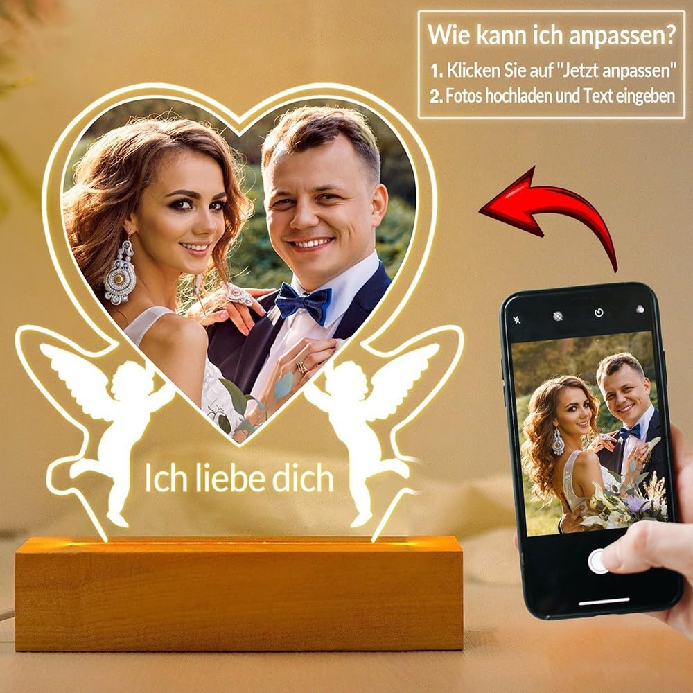 Personalisierte Geschenke für Freundin, Bilderrahmen mit Foto 