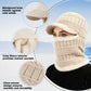 Sturmhaube aus Sturmhaube mit flexiblem Halswärmer, winddichter, Unisex-Wärmer-Gesichtsmaske 