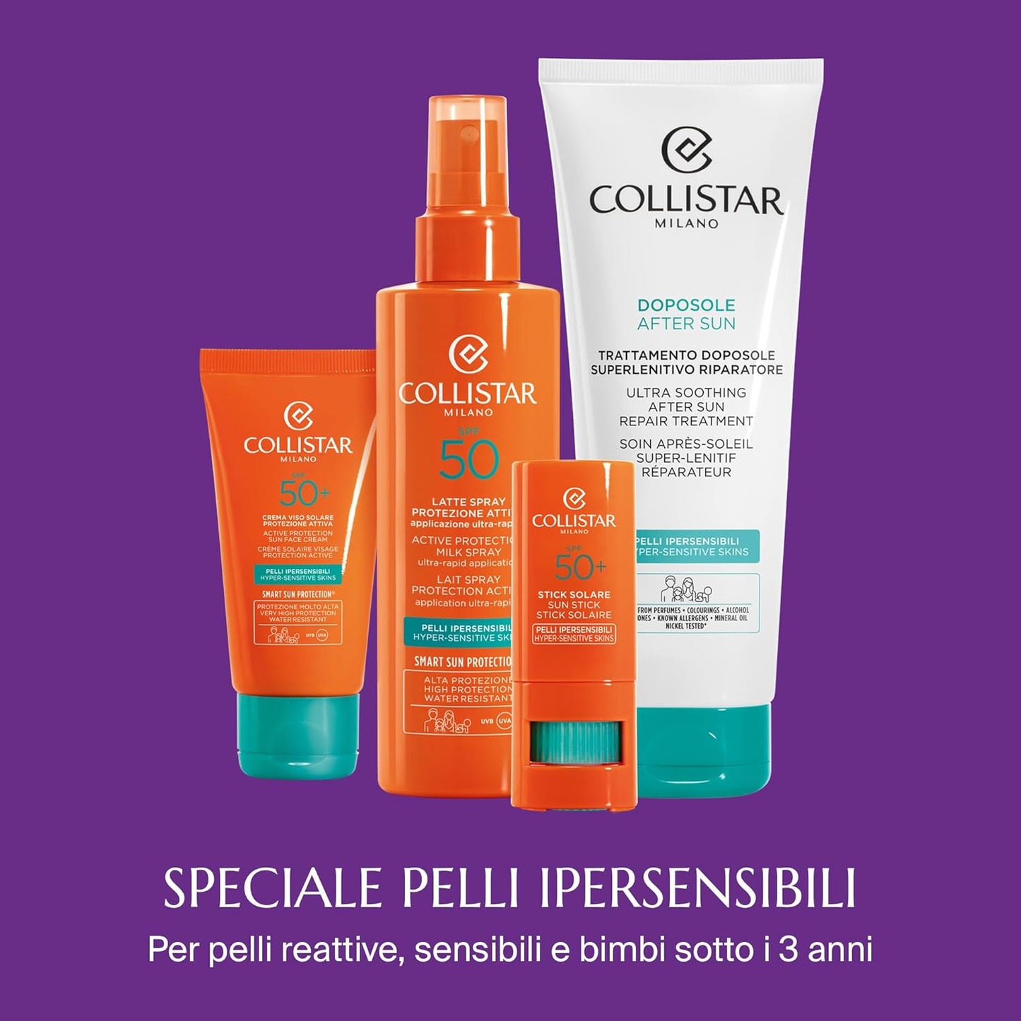 Collistar SUN CREAM SPF50 Sensitive 100 ml