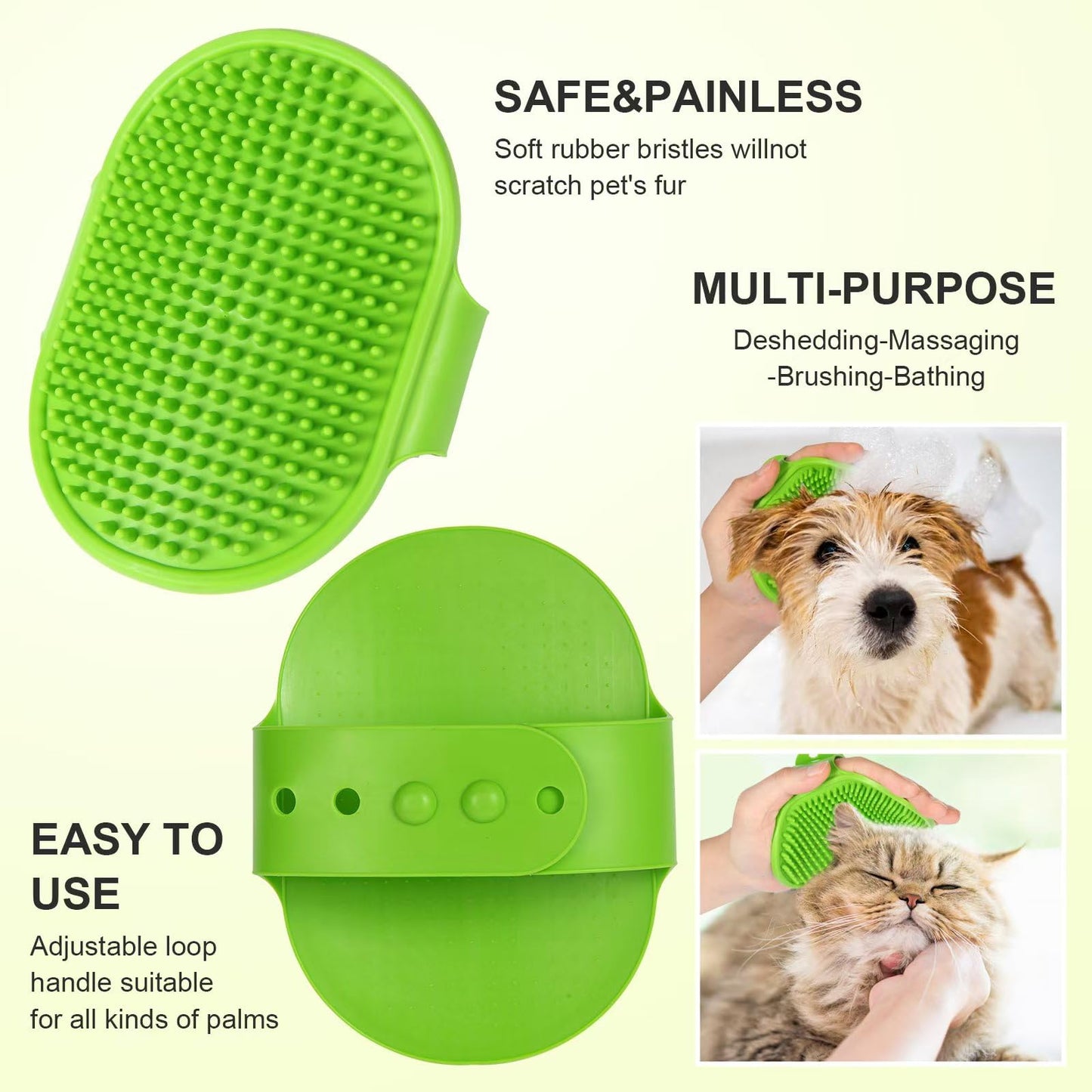 3 Stück Haustier Hundebürste Katzenbürste Hundebürste Doppelseitig 