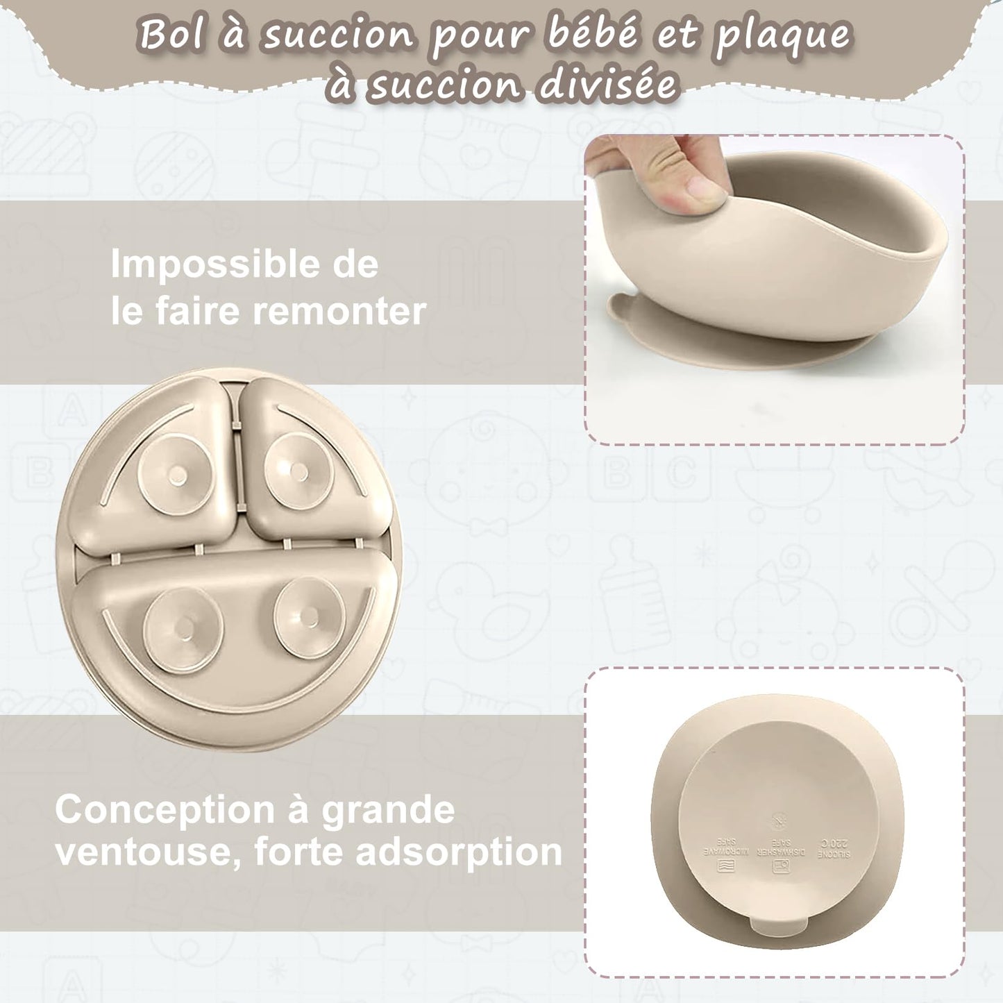 Ensemble de vaisselle pour bébé, ensemble de 12 couverts pour enfants, cuillère pour bébé, tasse à boire 