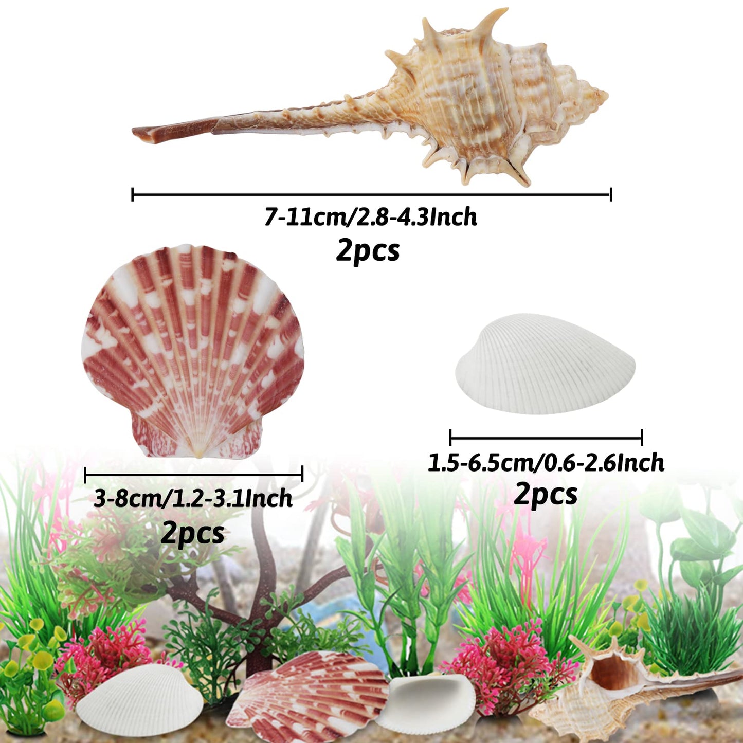 10er-Pack künstliche Pflanzen, Aquariendekoration, grüne Kunststoffpflanzen 