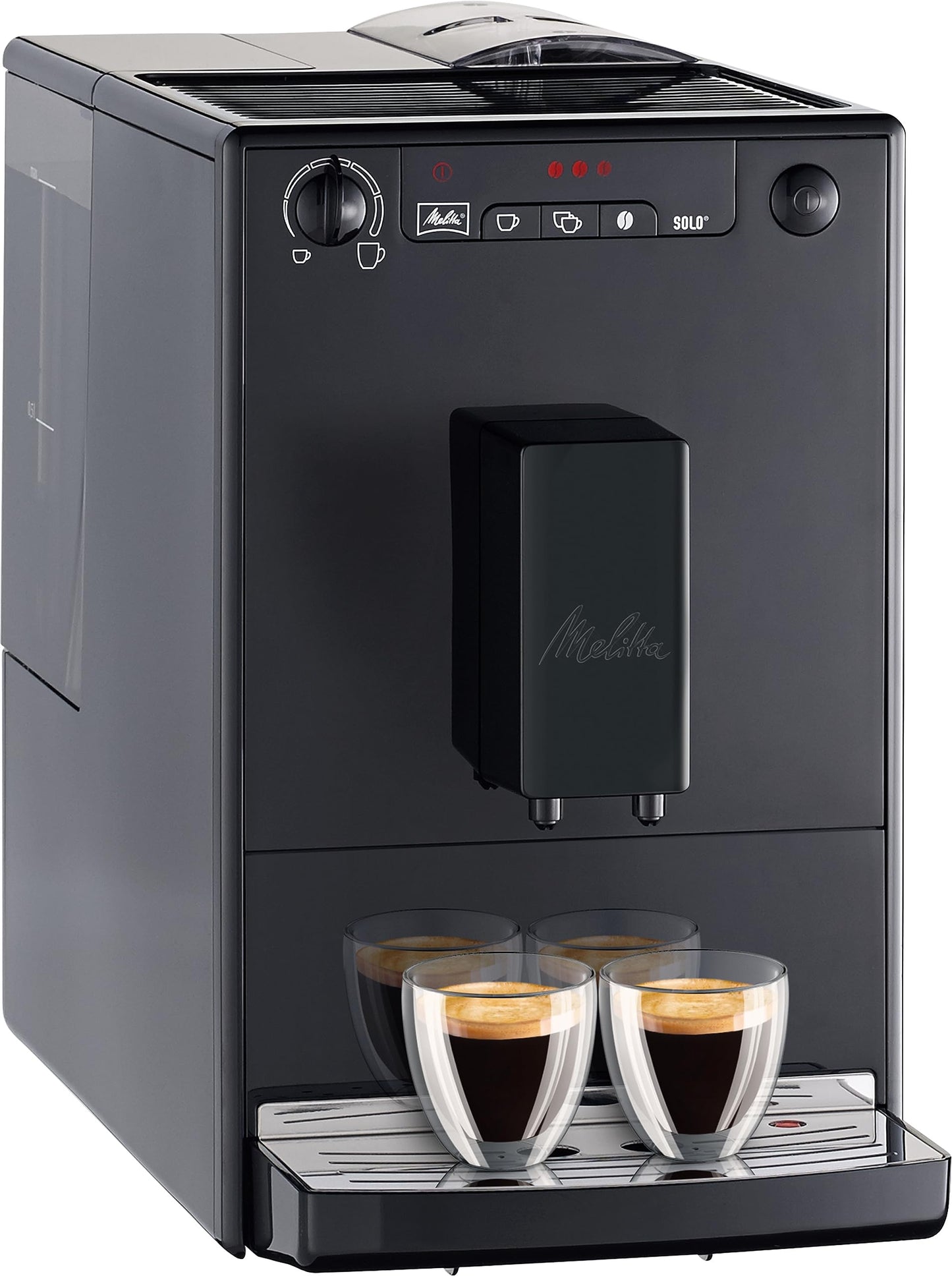 Melitta Kaffeemaschine Caffeo Solo E950 Slim, vollautomatisch mit Vorbrühfunktion und 15-bar-LED-Anzeige 