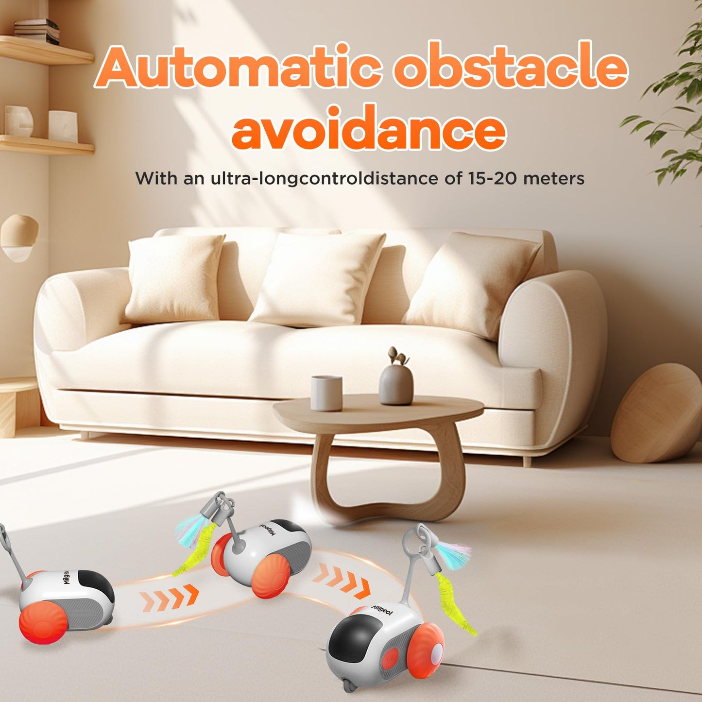 Intelligentes, ferngesteuertes, elektrisches interaktives Katzenspielzeug 