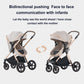 Shineey 3-in-1 Kinderwagen, Buggy, faltbarer Kinderwagen-Satz, Kombi-Kinderwagen 3-in-1 mit großer, komfortabler Babywanne, Gestell aus Aluminiumlegierung 