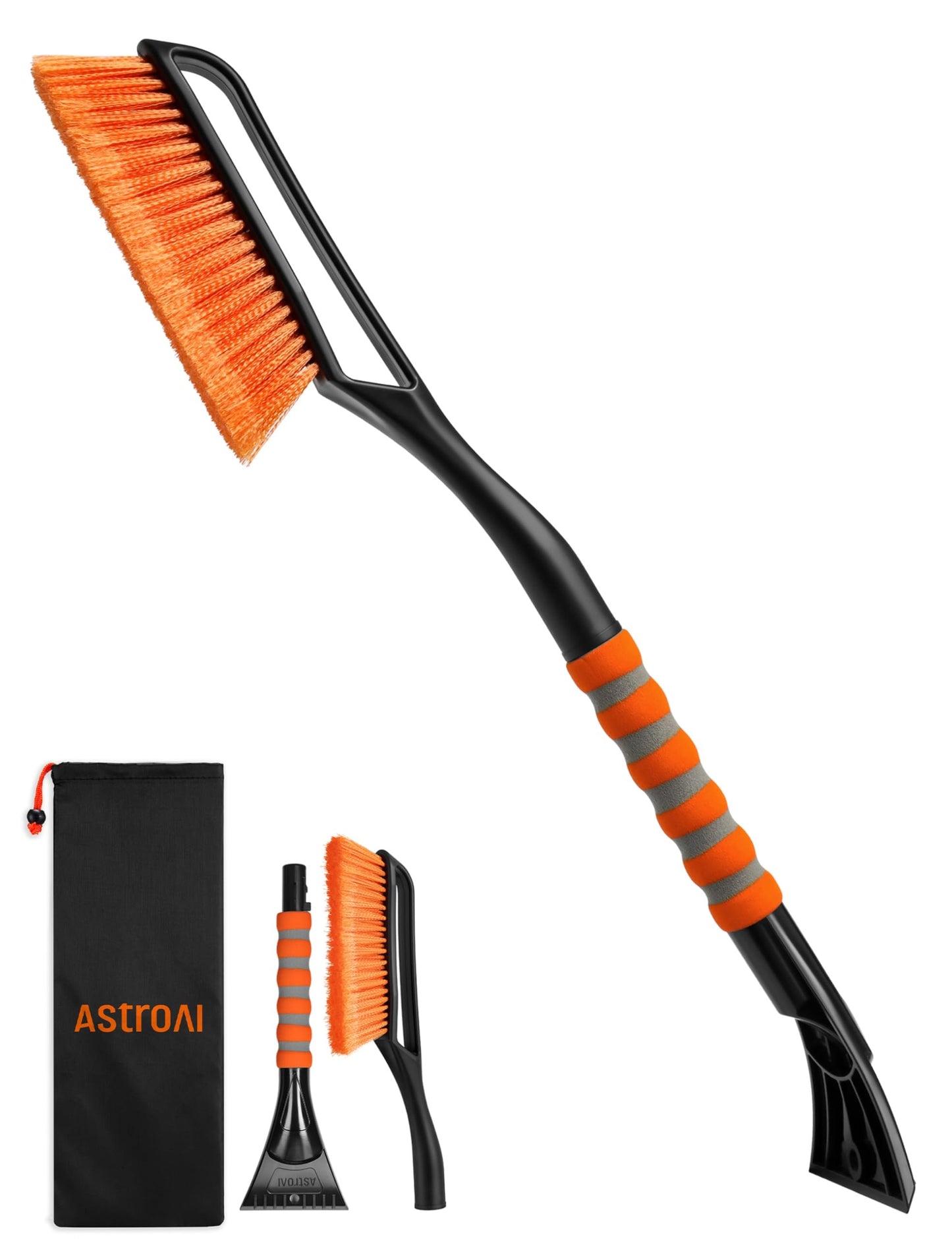 Eiskratzer, Auto-Eiskratzer, Schneebürste, abnehmbarer, ergonomischer Schaumstoffgriff für Pkw, Lkw und SUVs 