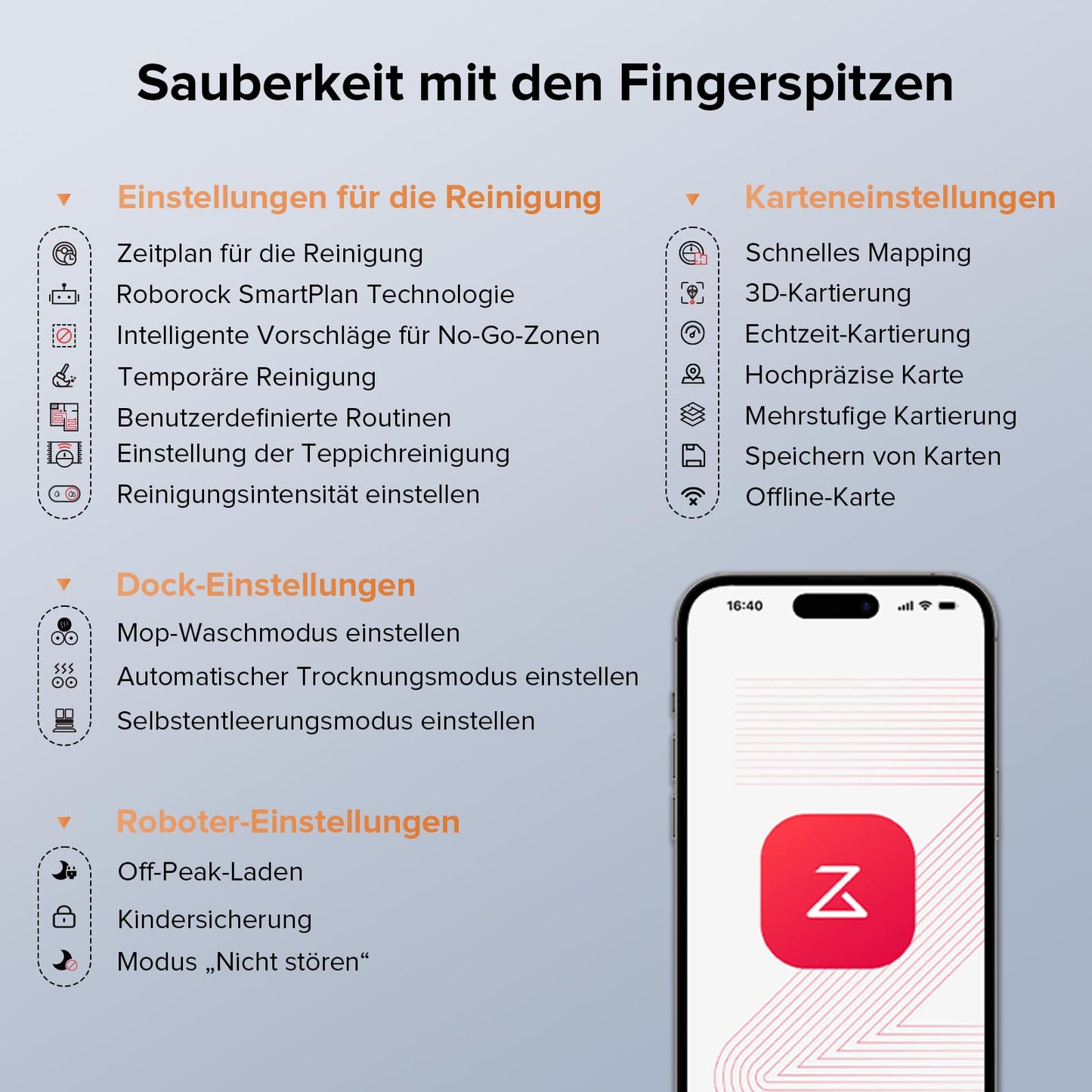 Aspirateur robot Roborock Qrevo Edge avec fonction serpillière, nettoyage des bords, serpillière chauffante, eau chaude à 75 °C 