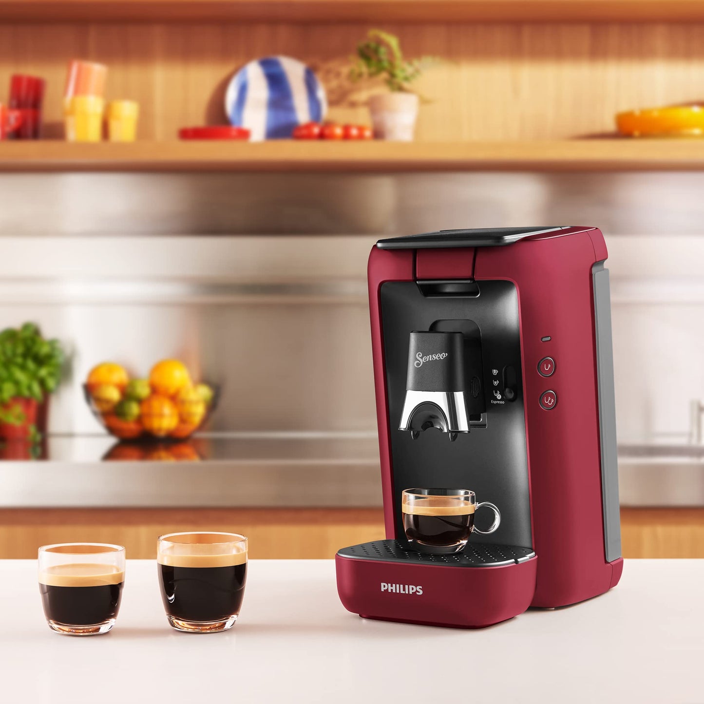 Philips Senseo Maestro Kapselmaschine – Hochwertiger Espresso, umweltfreundliches Design, 1,2-Liter-Wassertank 