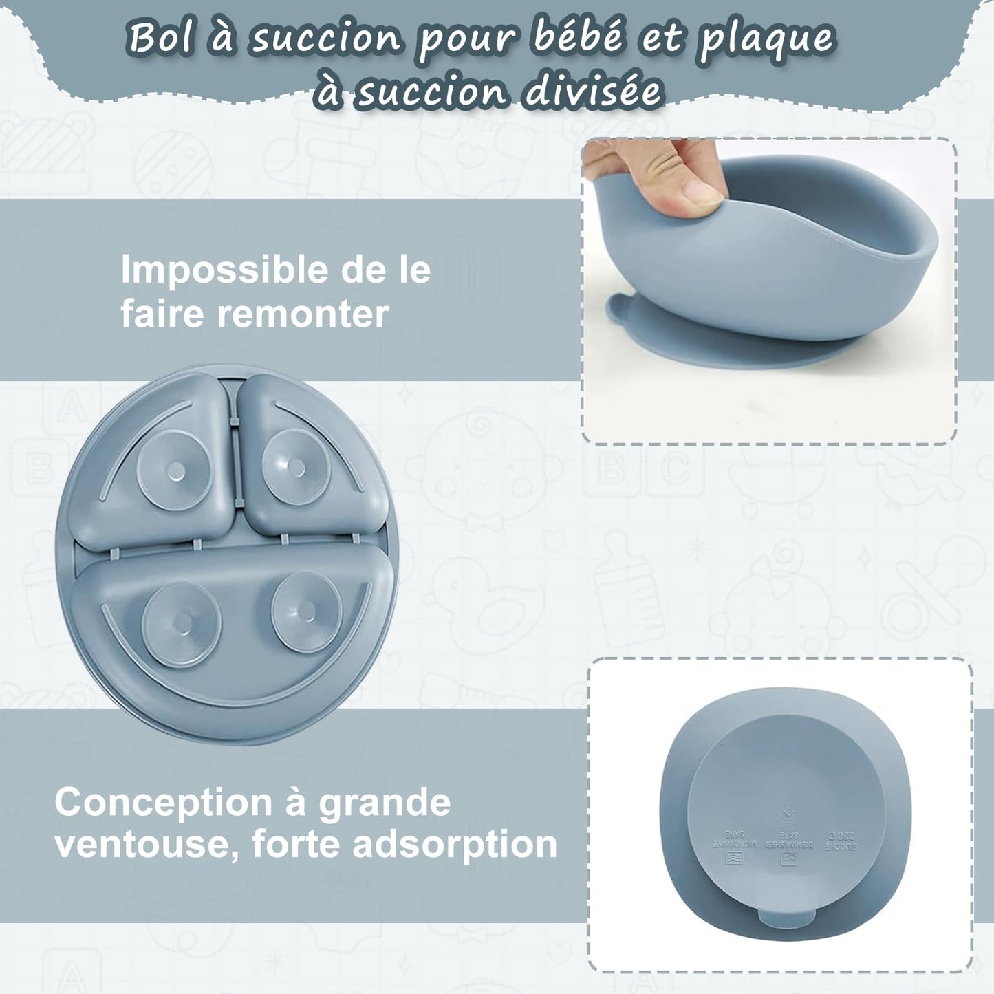 Ensemble de vaisselle pour bébé, ensemble de 12 couverts pour enfants, cuillère pour bébé, tasse à boire 