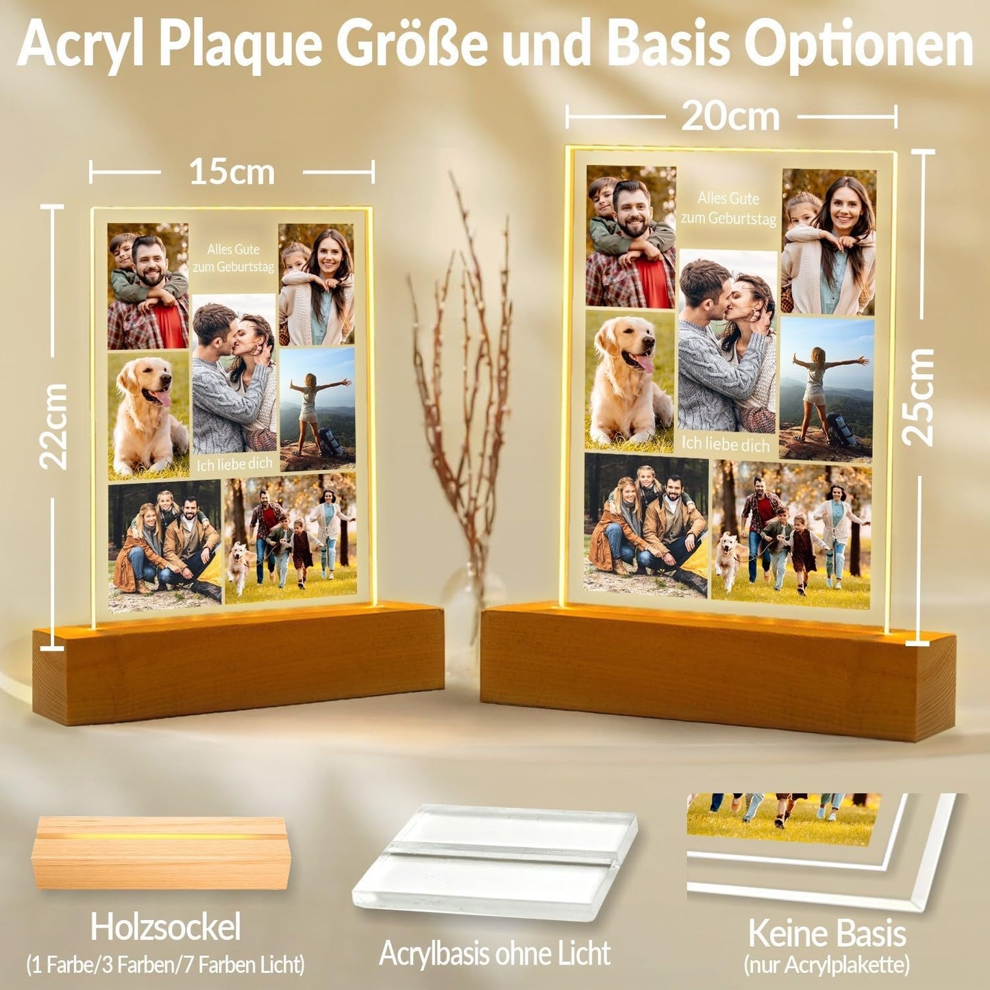 Personalisierte Geschenke für Freundin, Bilderrahmen mit Foto 