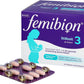 Femibion ​​3 Stillzeit, Tägliches Nahrungsergänzung für die Laktation, Mit Cholin, DHA, Folsäure, Metafolin, 8-Wochen-Pack, 2 x 56 Stück 