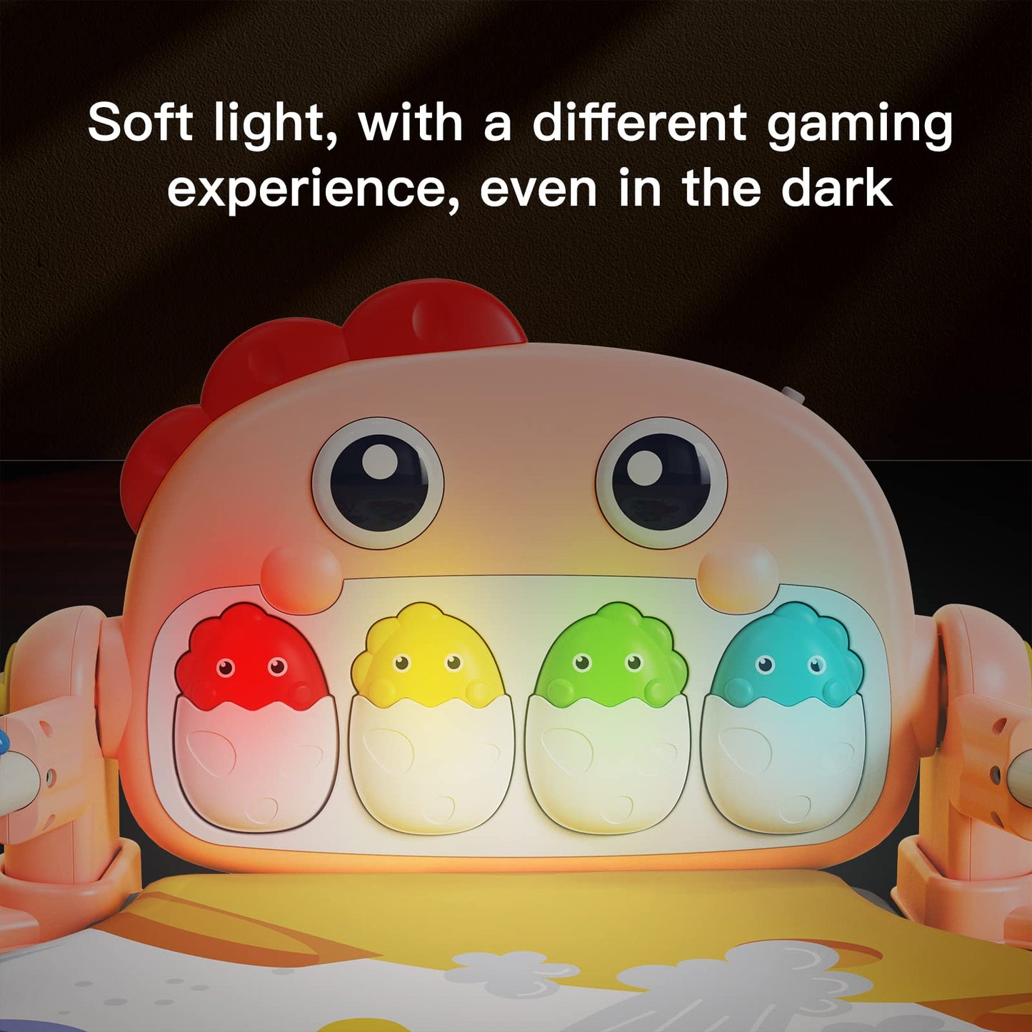 Eners Baby Spielbogen Baby Spieldecke mit Musik &amp; Lichtern 