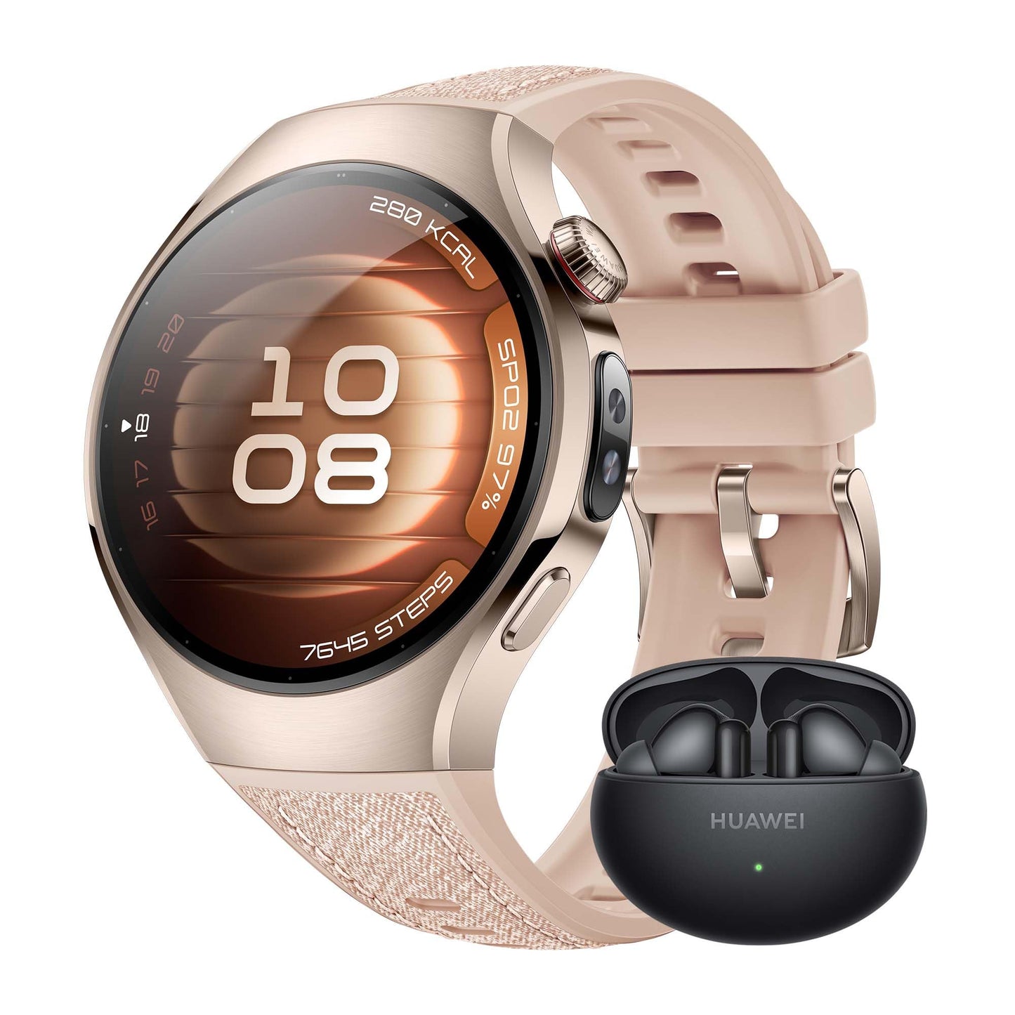 HUAWEI Watch 5 Smartwatch für Damen und Herren, Gesundheitsübersicht, wasserdicht bis 5 ATM, GPS, SpO2-Messung am Finger, kompatibel mit Android™ und iOS, Saphirglas, 42 mm, Weiß 