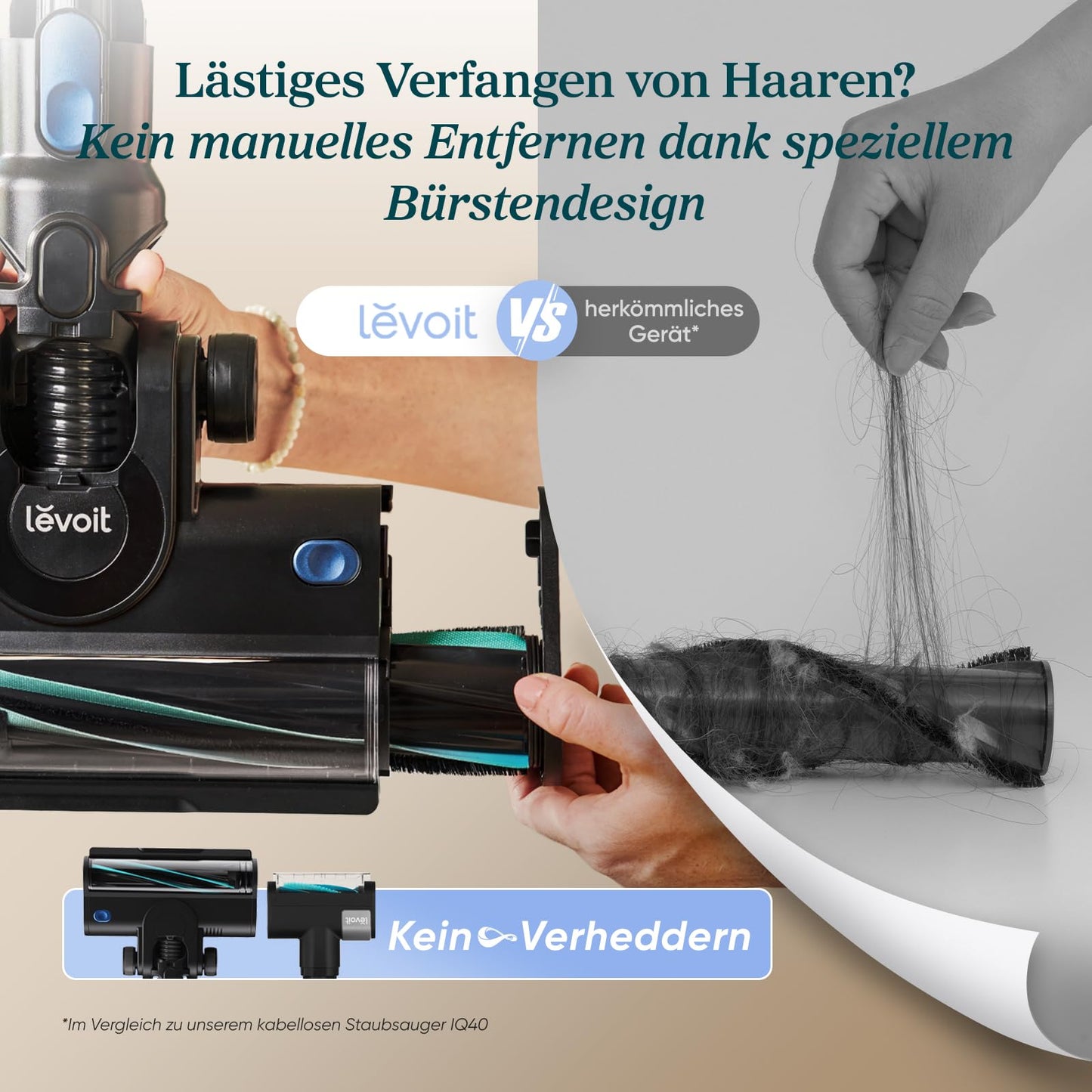 Akku Staubsauger -Levoit - Laufzeit für 75㎡ -4-in-1 Vacuum Cleaner - 99,9 Prozent Filterleistung