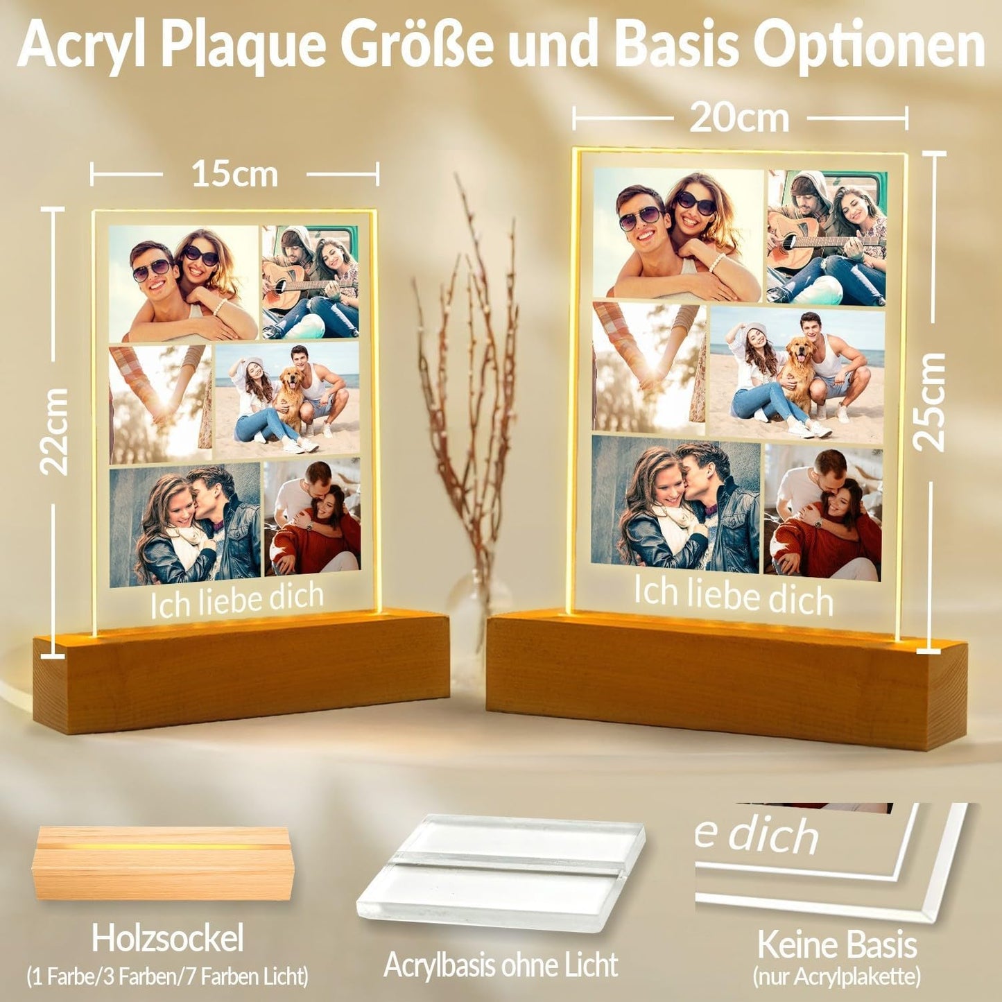 Personalisierte Geschenke für Freundin, Bilderrahmen mit Foto 