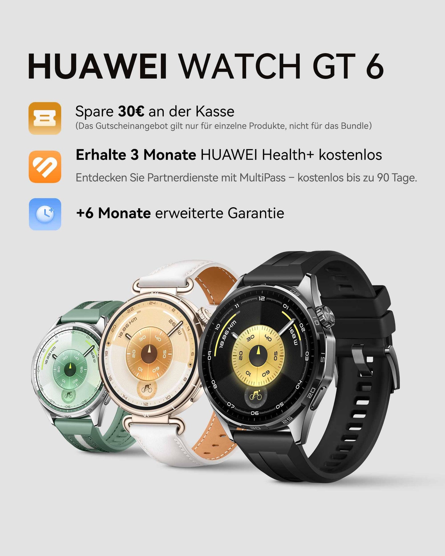 HUAWEI Watch GT 6 Pro Smartwatch, GPS, EKG, 1,47 Zoll AMOLED-Display, bis zu 21 Tage Akkulaufzeit, umfassende Fahrradfunktionen, über 100 Sportmodi, kompatibel mit Android und iOS 