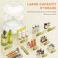 Auxmir Schminktisch Organizer mit 9 einstellbaren Stufen, Make Up Organizer 360° Drehbar, Extra Größer Kosmetik Hautpflege Organisieren 