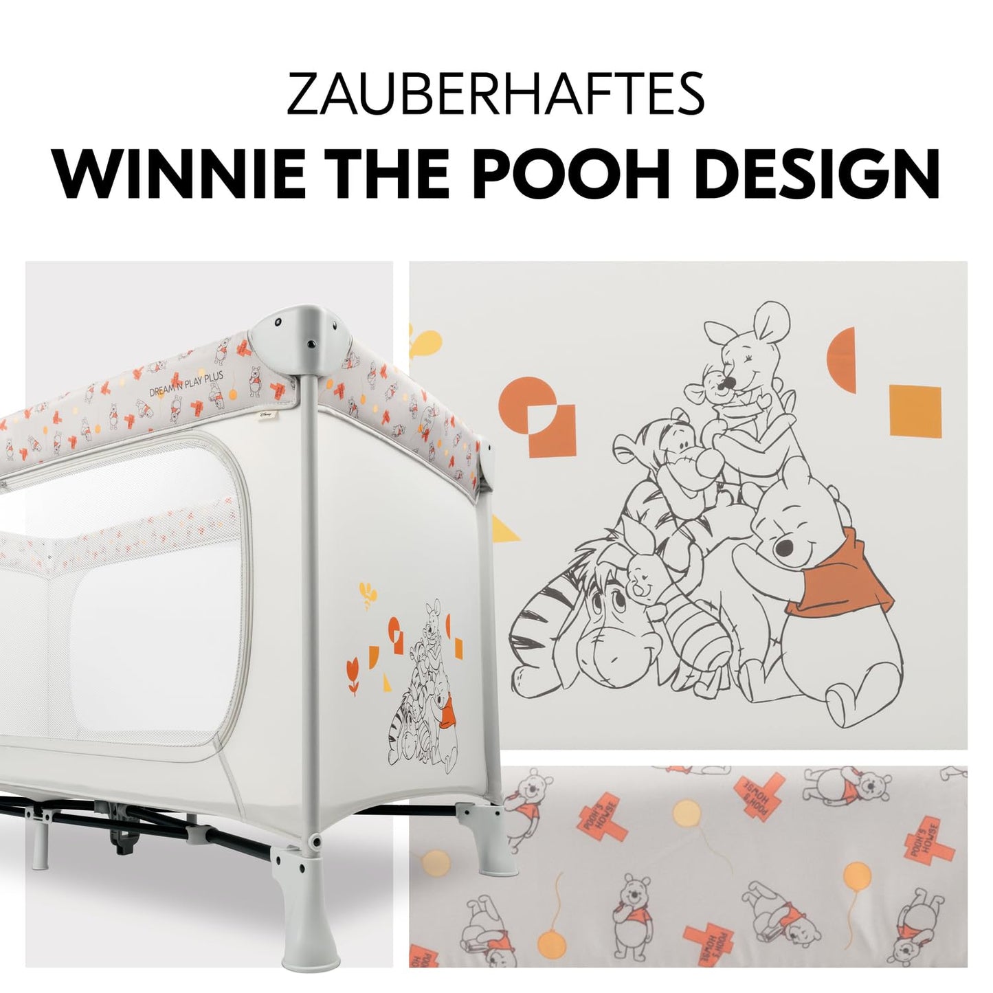 Kinderreisebett mit Transporttasche - Großer Schlupf zum Spielen - bis 15 kg