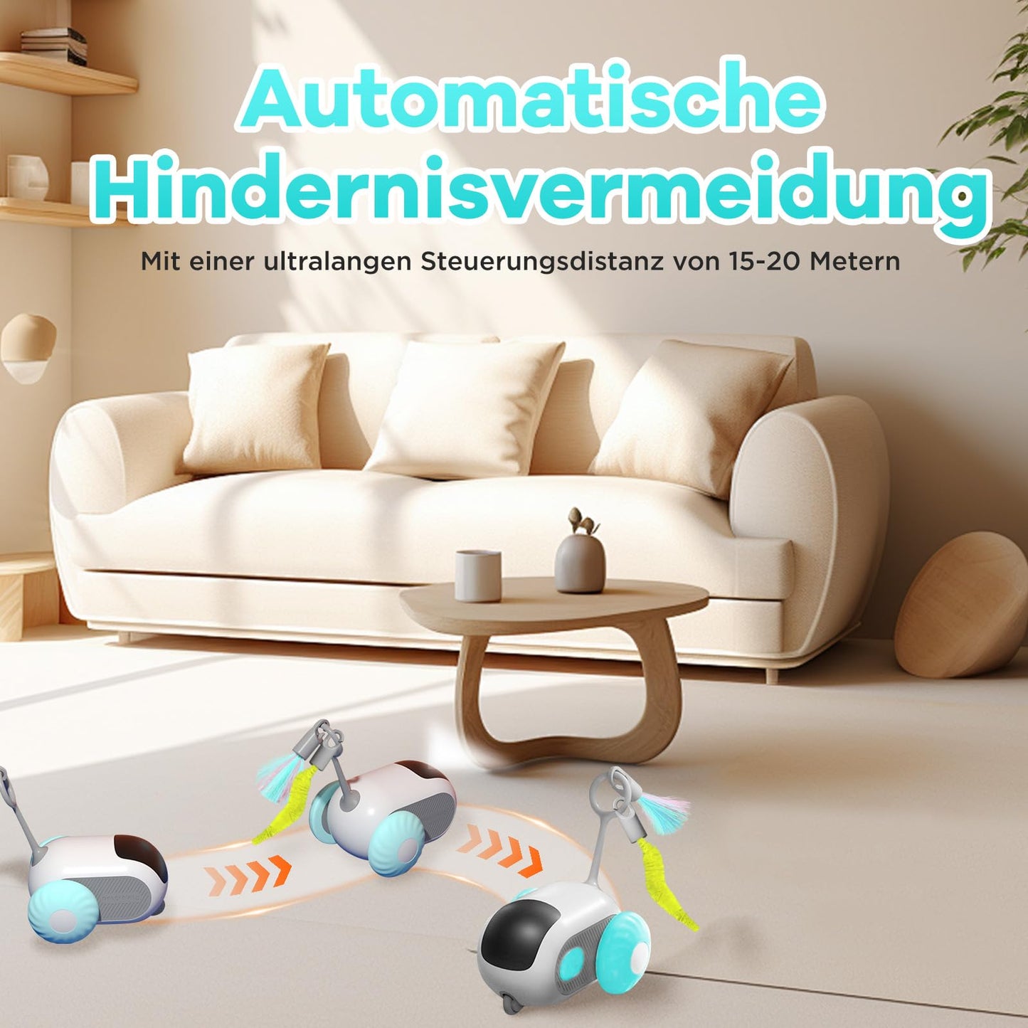 Intelligentes, ferngesteuertes, elektrisches interaktives Katzenspielzeug 