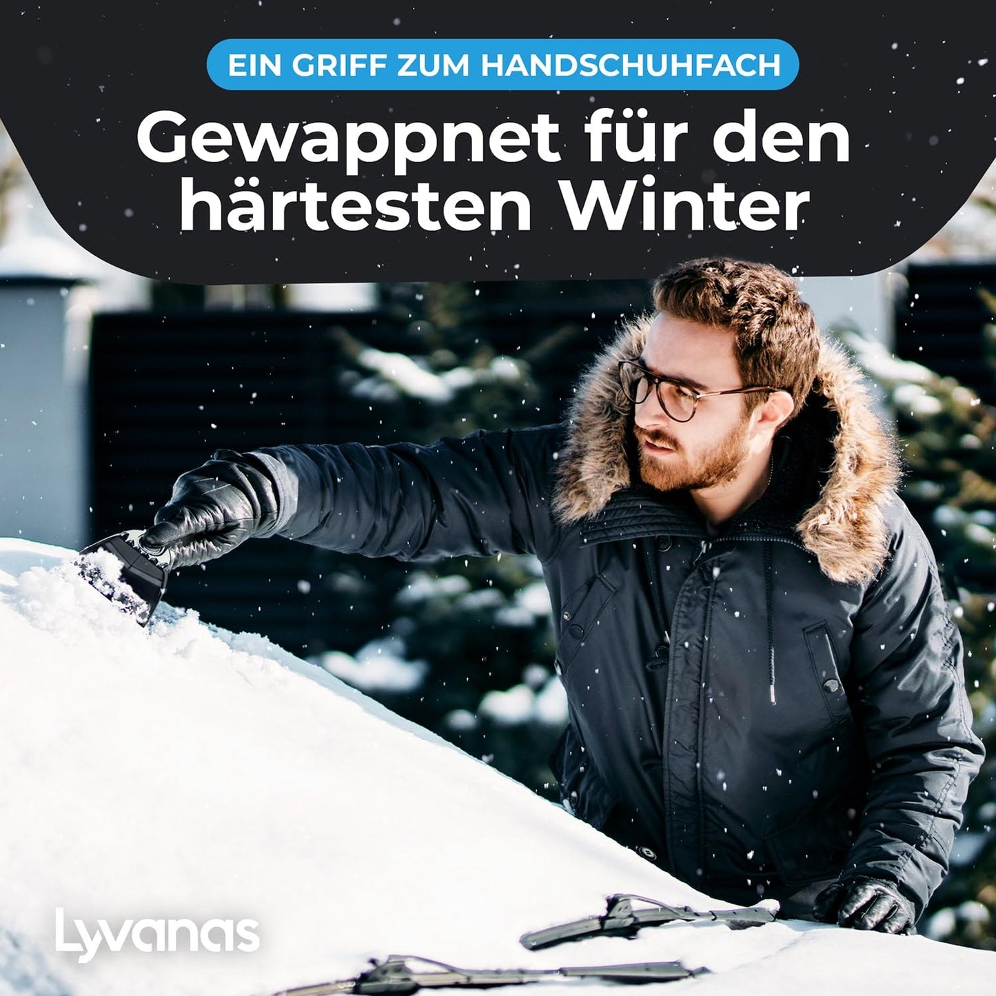 Eiskratzer Auto TESTSIEGER 2025 Ergonomischer Profi Scheibenkratzer Auto schnell &amp; stark 