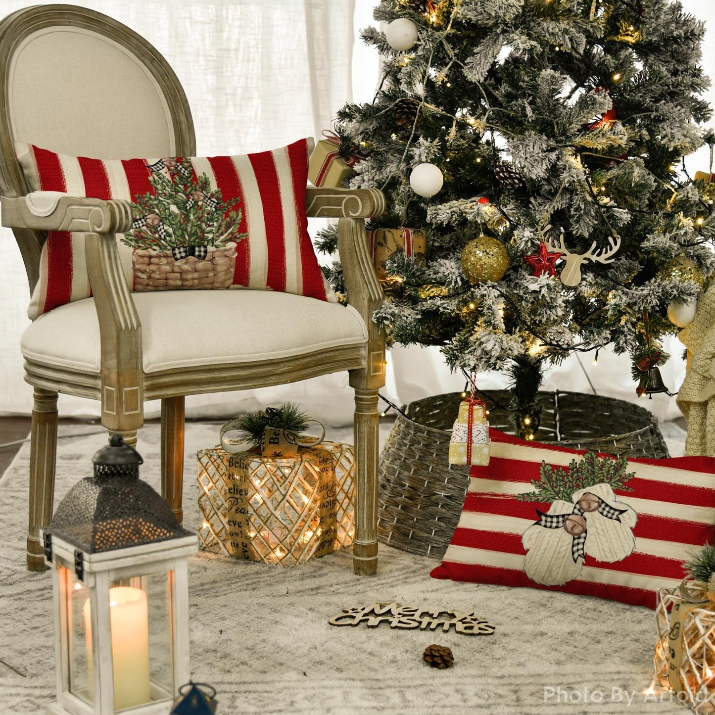 Cover Couch Wohnzimmer Außenbereich Deko,Weihnachten Kissenbezüge 