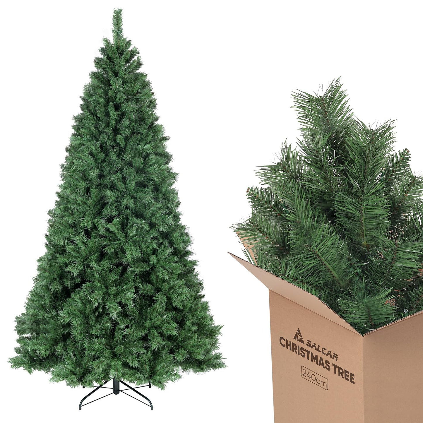 SALCAR Künstlicher Weihnachtsbaum, 60 cm - 270 cm 