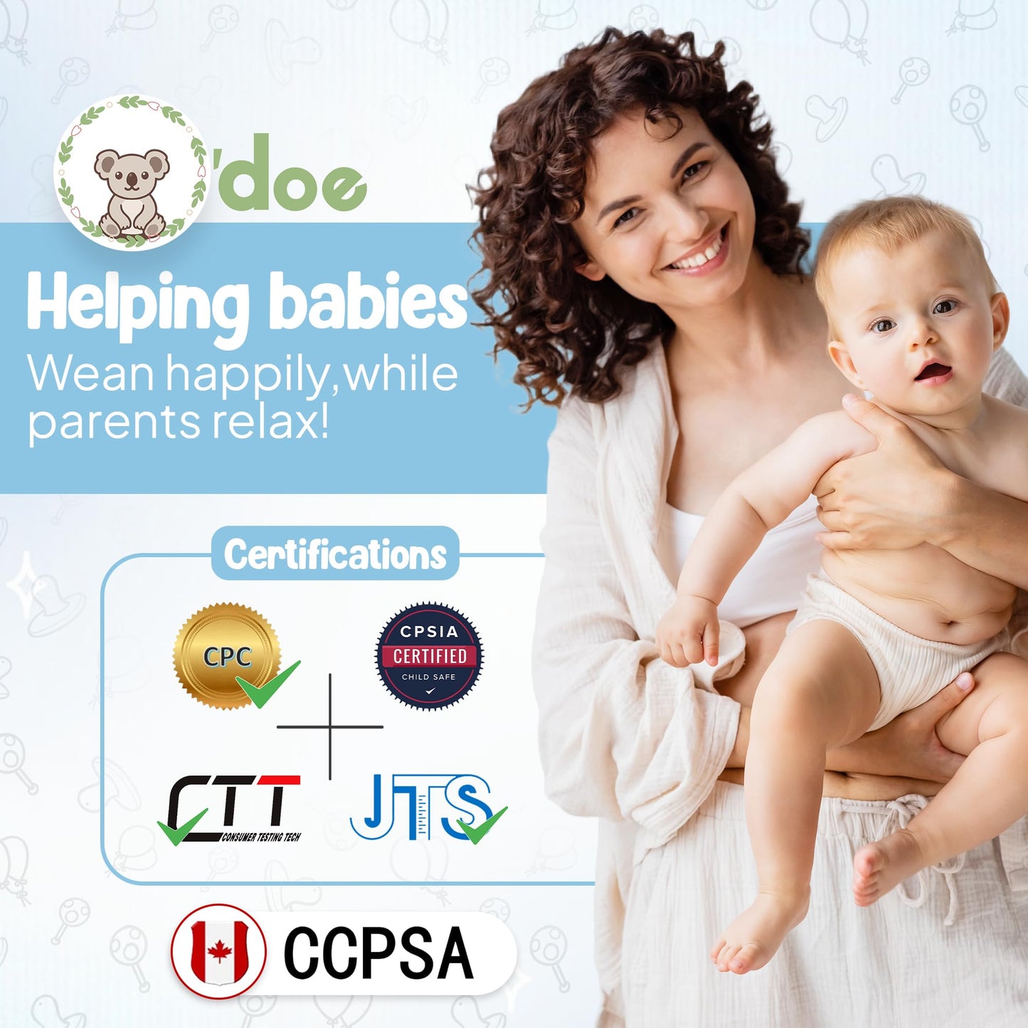 11-teiliges Babygeschirr-Set mit LED-Beleuchtung, Zubehör für Kleinkinder, Baby-Fütterungsset 