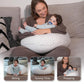 Stillkissen, vielseitiges Positionierungskissen in Übergröße, Schwangerschaftskissen für Babys und Erwachsene, Seitenschläferkissen mit waschbarem 