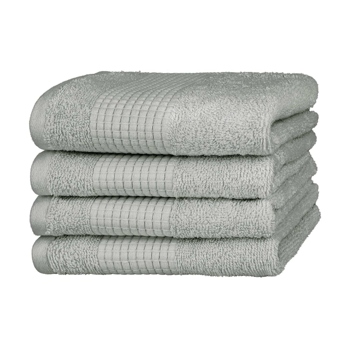 Ensemble de poignées Merana Rome | saugstark, weich et fusselfrei | Frottier Luxus Qualité | 100% laine de Baum | Oeko-TEX | 4 x chambres d'hôtes (30x50cm))