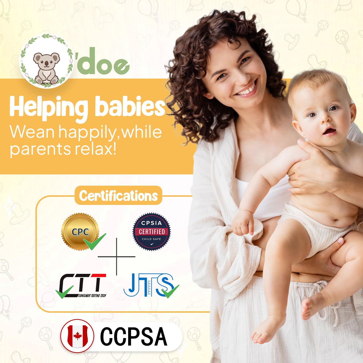 11-teiliges Babygeschirr-Set mit LED-Beleuchtung, Zubehör für Kleinkinder, Baby-Fütterungsset 