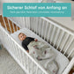 Babybett Kinderbett 60x120 cm Gitterbett Babybett Komplett-Set, Lattenrost höhenverstellbar 