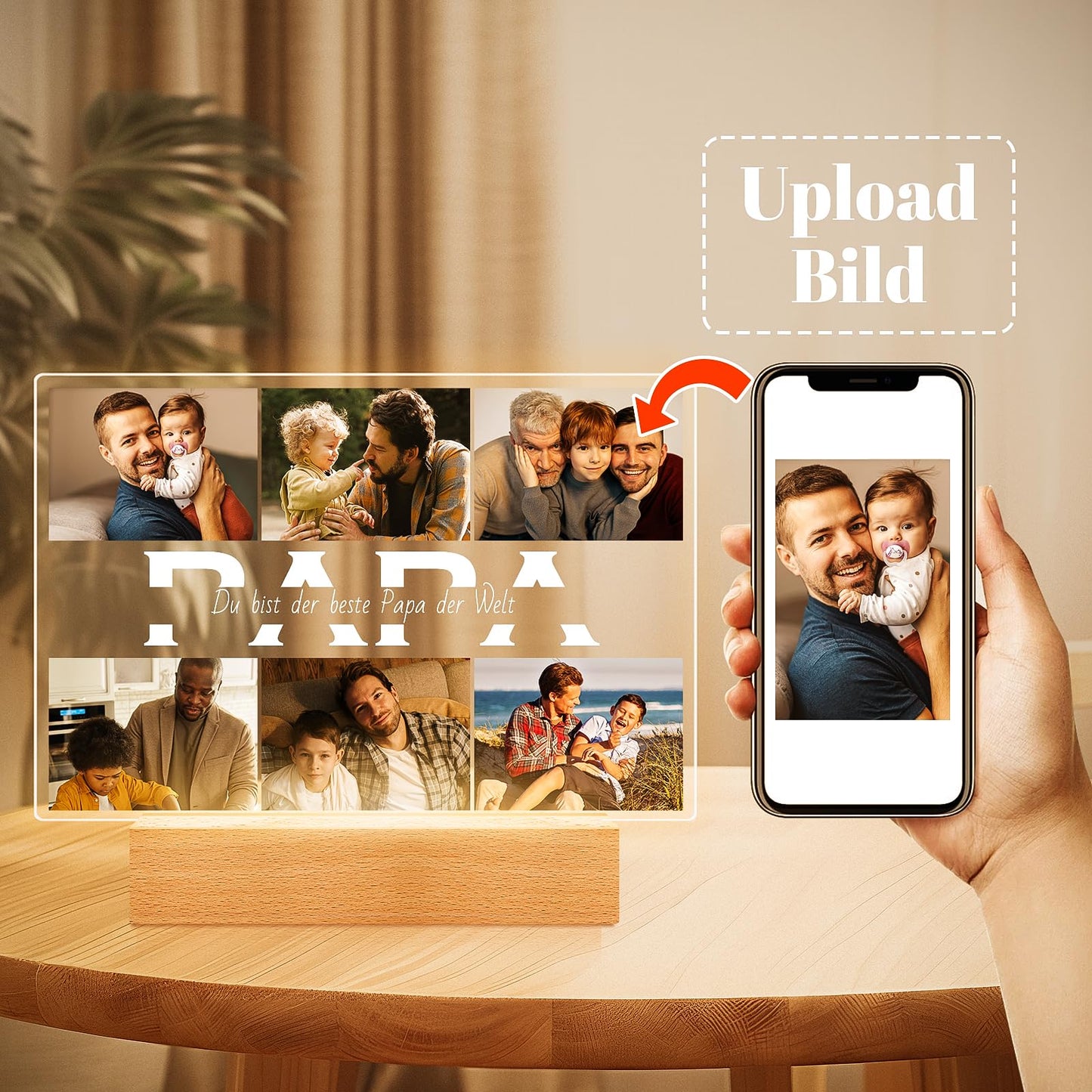 Cadeaux de Noël personnalisés pour femmes et hommes, cadre photo avec photo, cadeaux photo