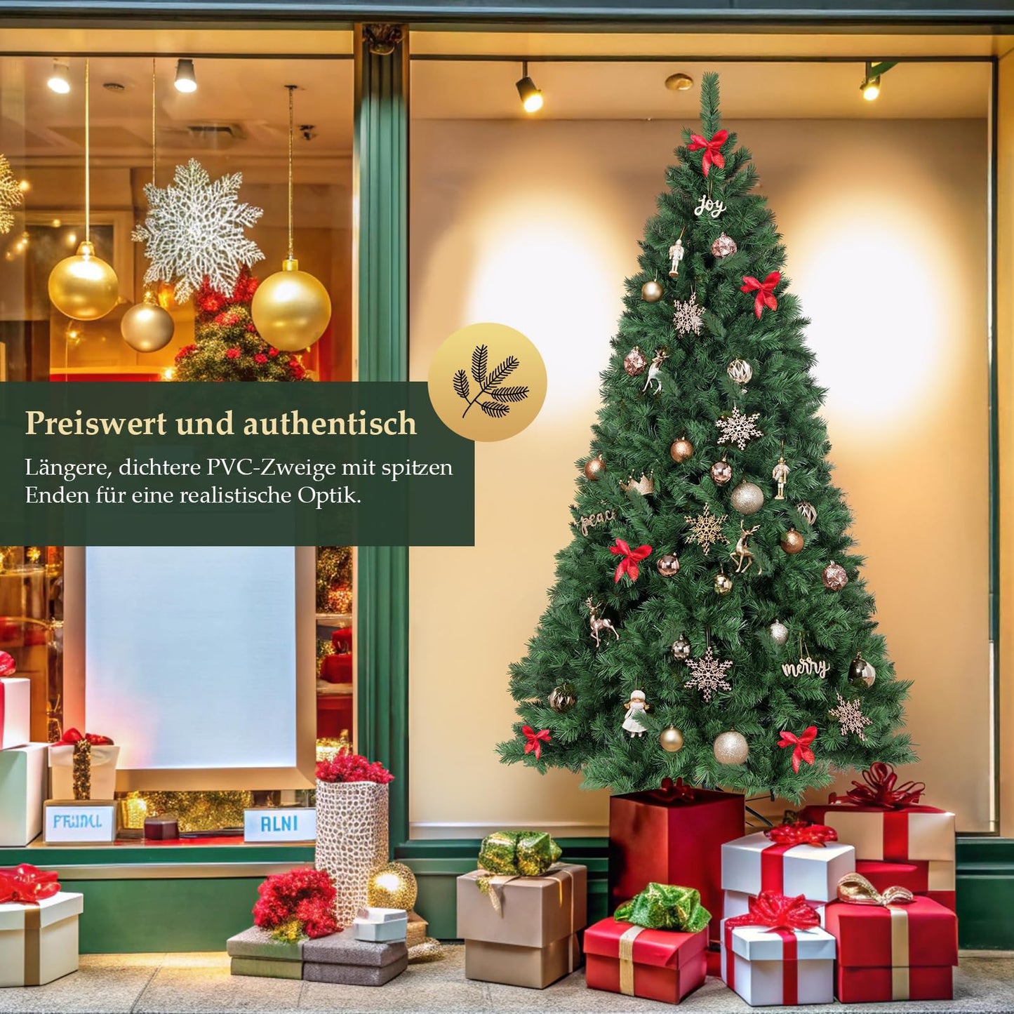 SALCAR Künstlicher Weihnachtsbaum, 60 cm - 270 cm 