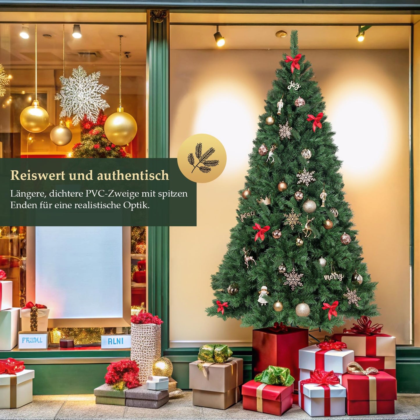 SALCAR Künstlicher Weihnachtsbaum, 60 cm - 270 cm 