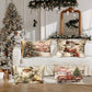 Lanpn Weihnachten Kissenbezug 4 stück, Weihnachtskissenbezug, Kissenbezüge für Winter Heim Schlafzimmer Wohnzimmer Sofa Couch 