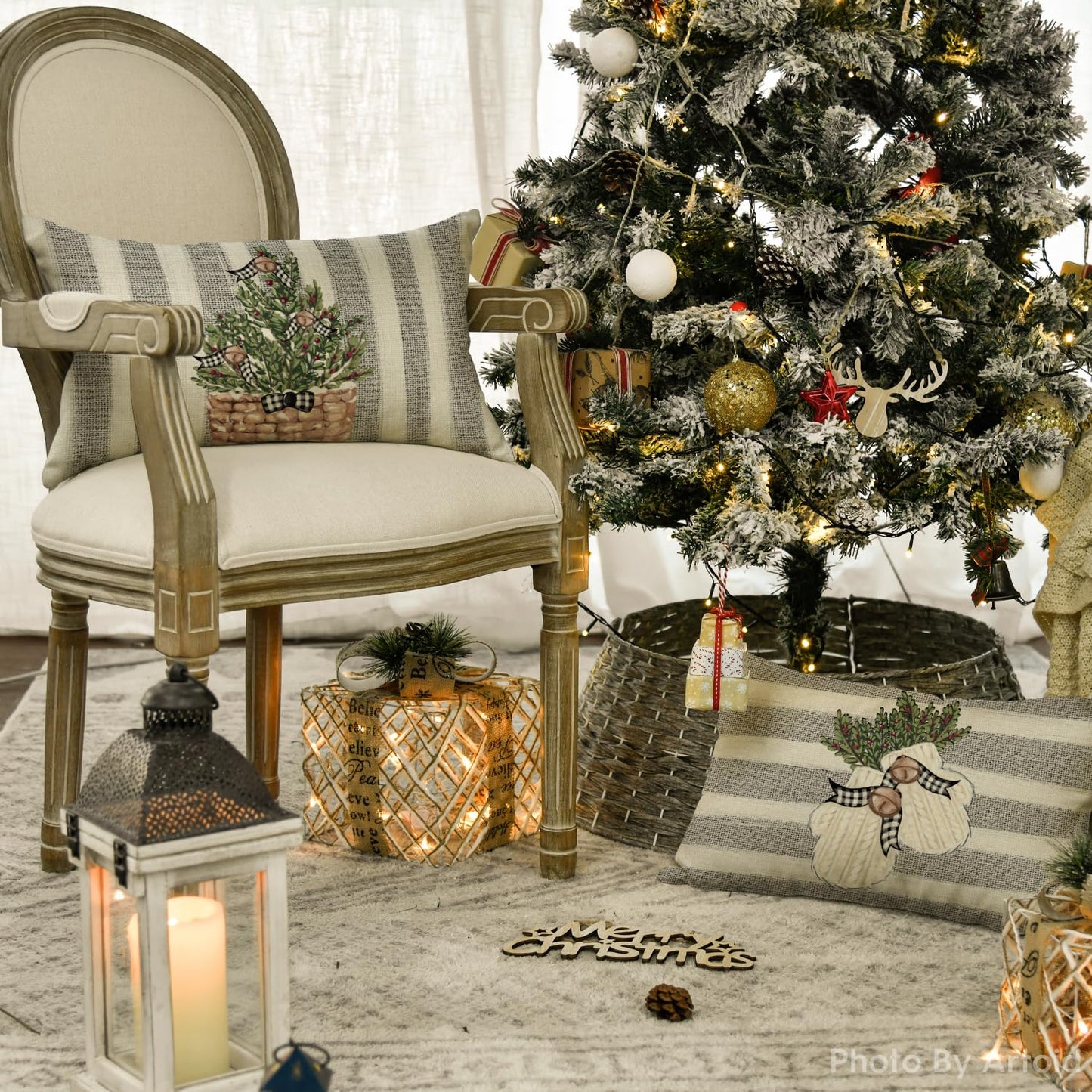 Cover Couch Wohnzimmer Außenbereich Deko,Weihnachten Kissenbezüge 