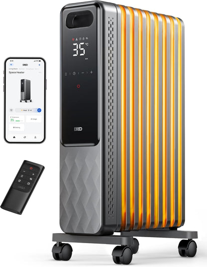 Energiesparende Heizkörperheizung mit Thermostat, 2000 W, mobile Elektroheizung