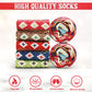 Airabc 5 Paar Damen-Thermosocken, warme Wintersocken, farbenfroh, kuschelig und atmungsaktiv 