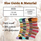 Airabc 5 Paar Damen-Thermosocken, warme Wintersocken, farbenfroh, kuschelig und atmungsaktiv 
