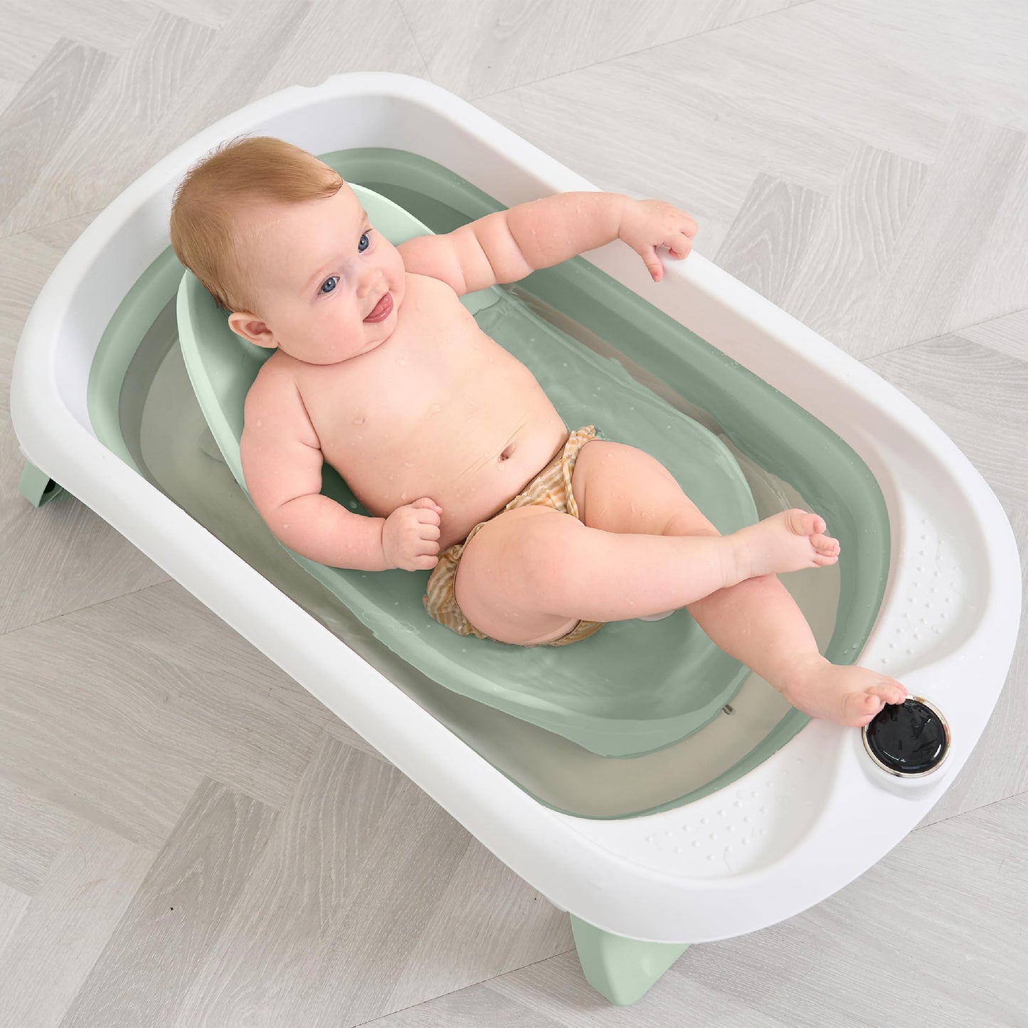 Faltbar Baby Badewanne Mit Rutschfestem Badewannensitz